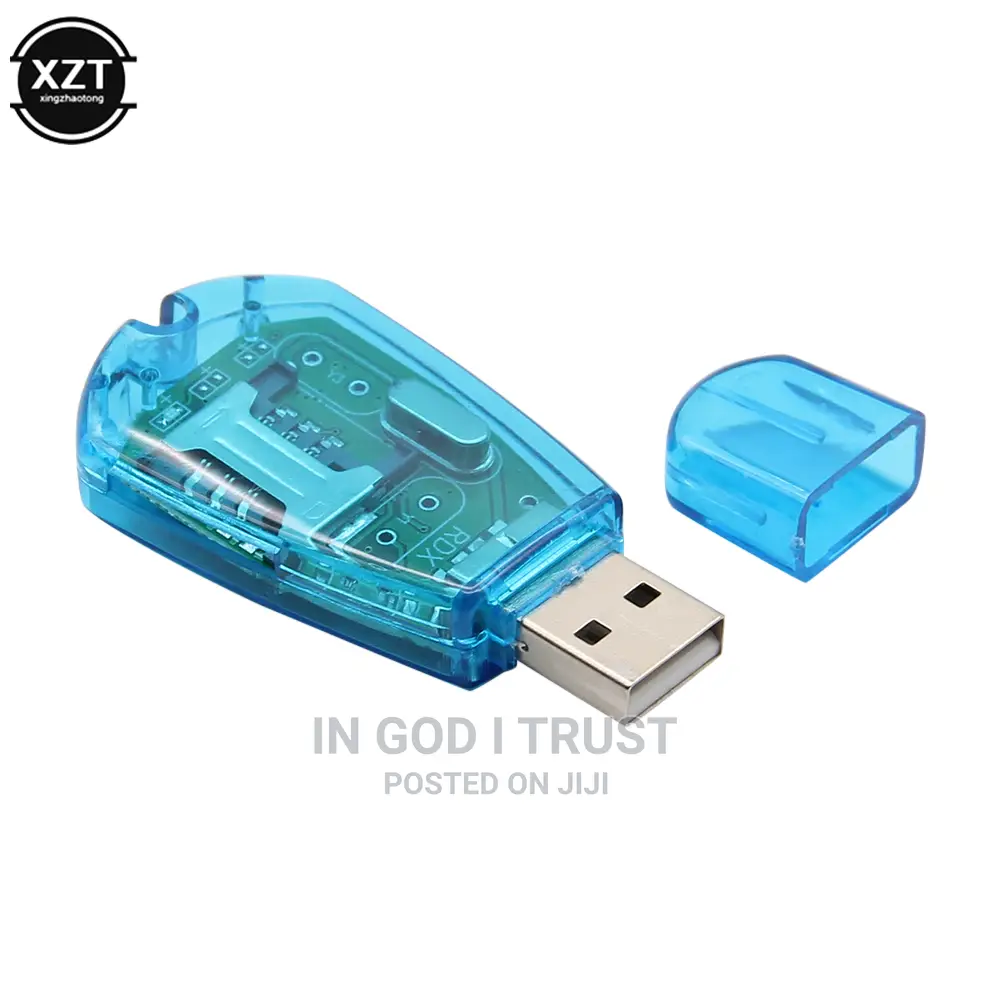 Blue USB SIM Card Reader Copy/Cloner/Writer/Backup