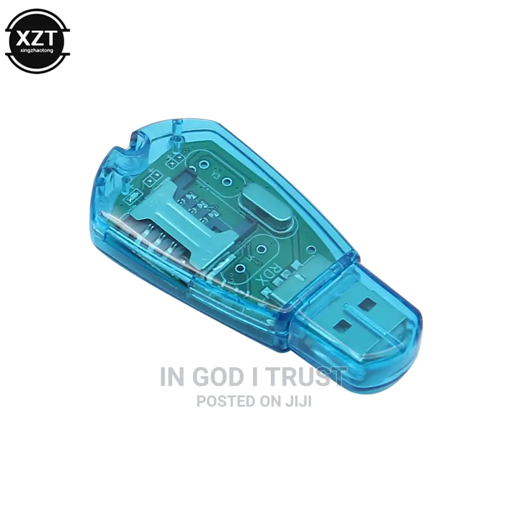 Blue USB SIM Card Reader Copy/Cloner/Writer/Backup