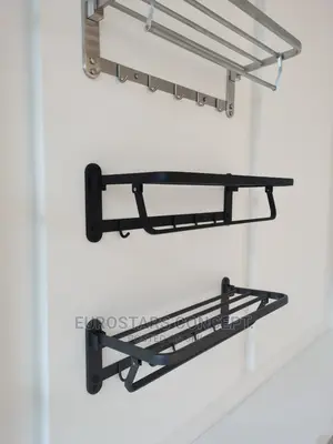 Muitiple Black Towel Hanger