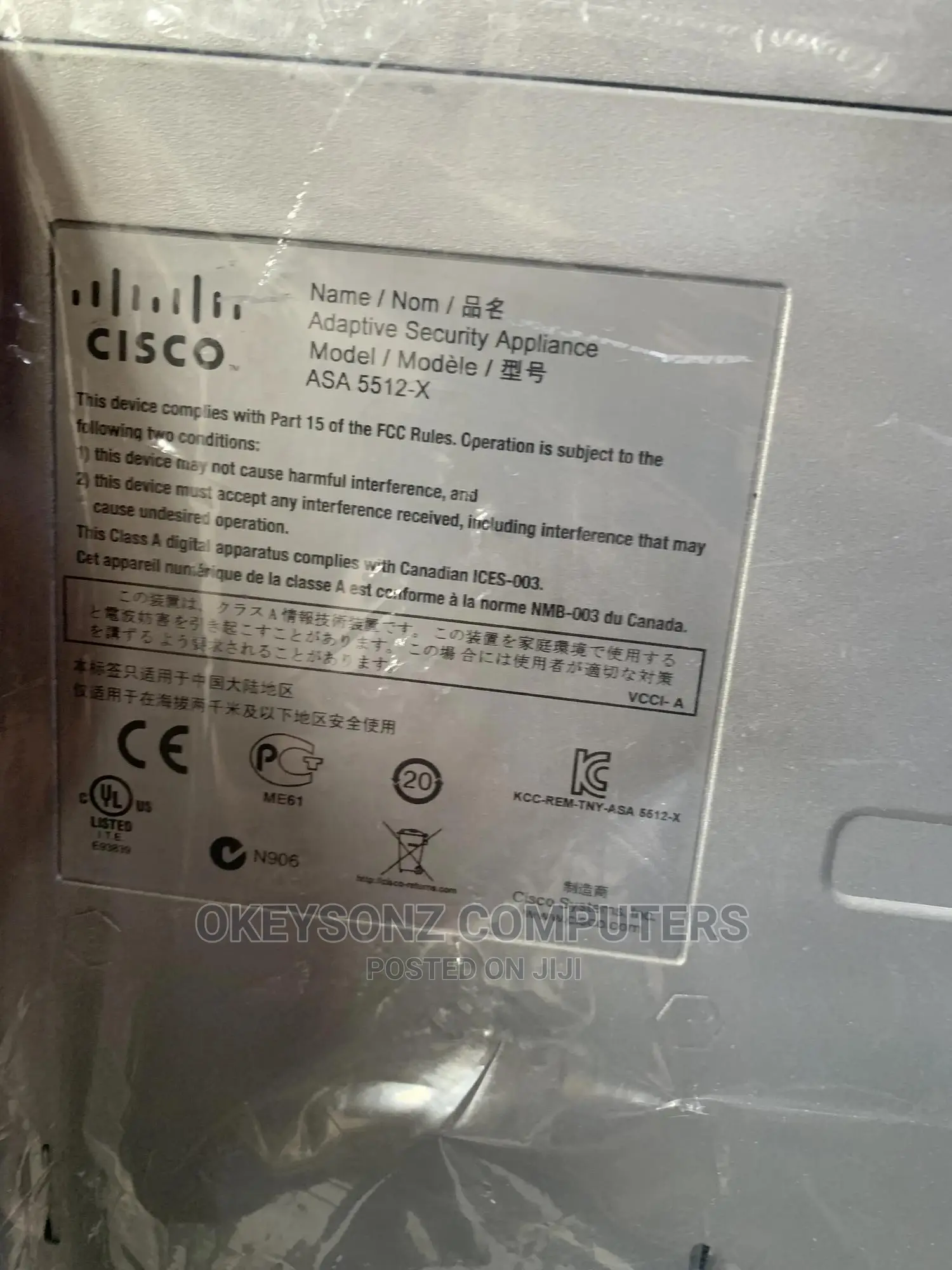 Cisco Asa 5512X Firewall Router