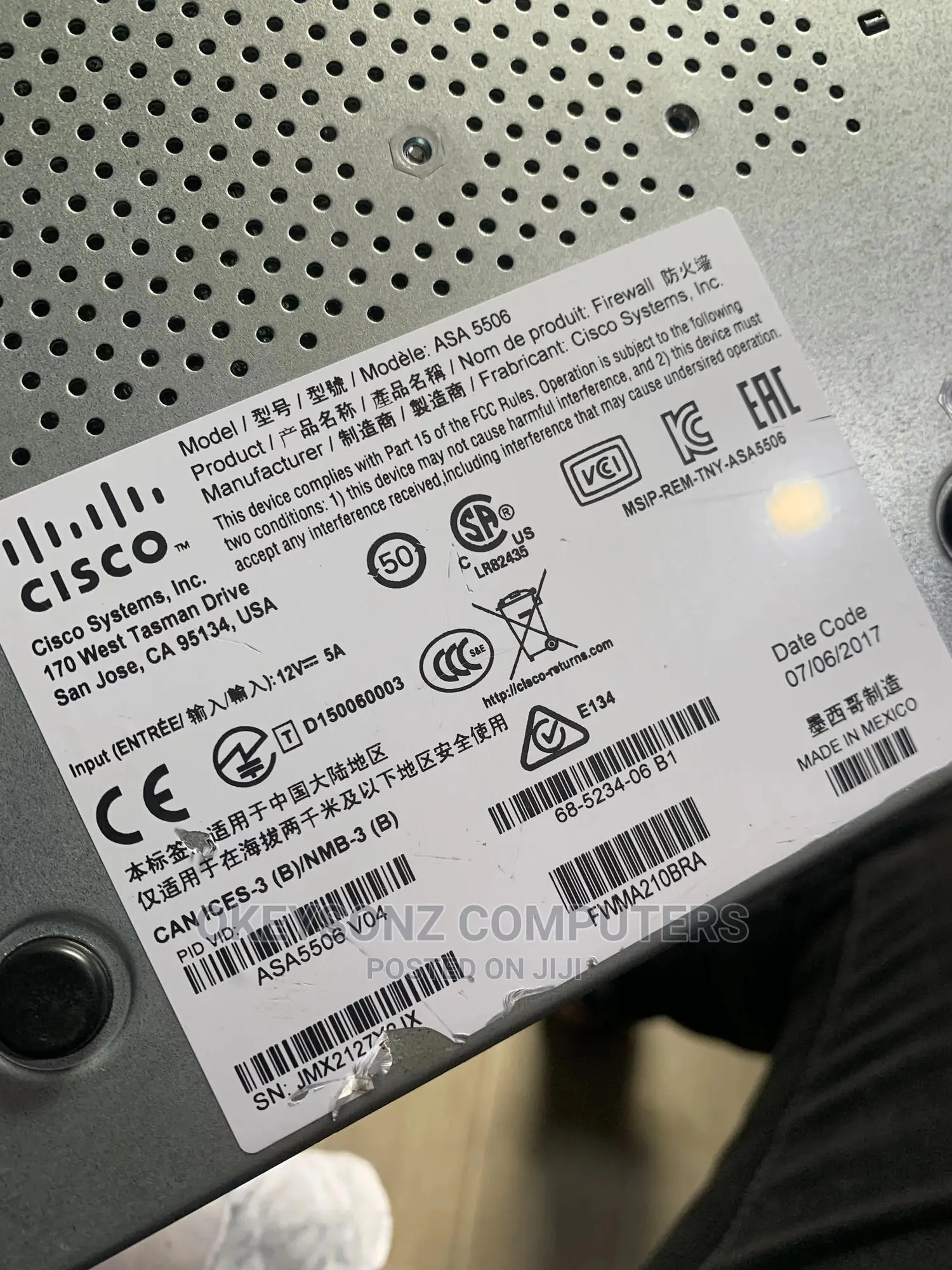 Cisco Asa 5512X Firewall Router