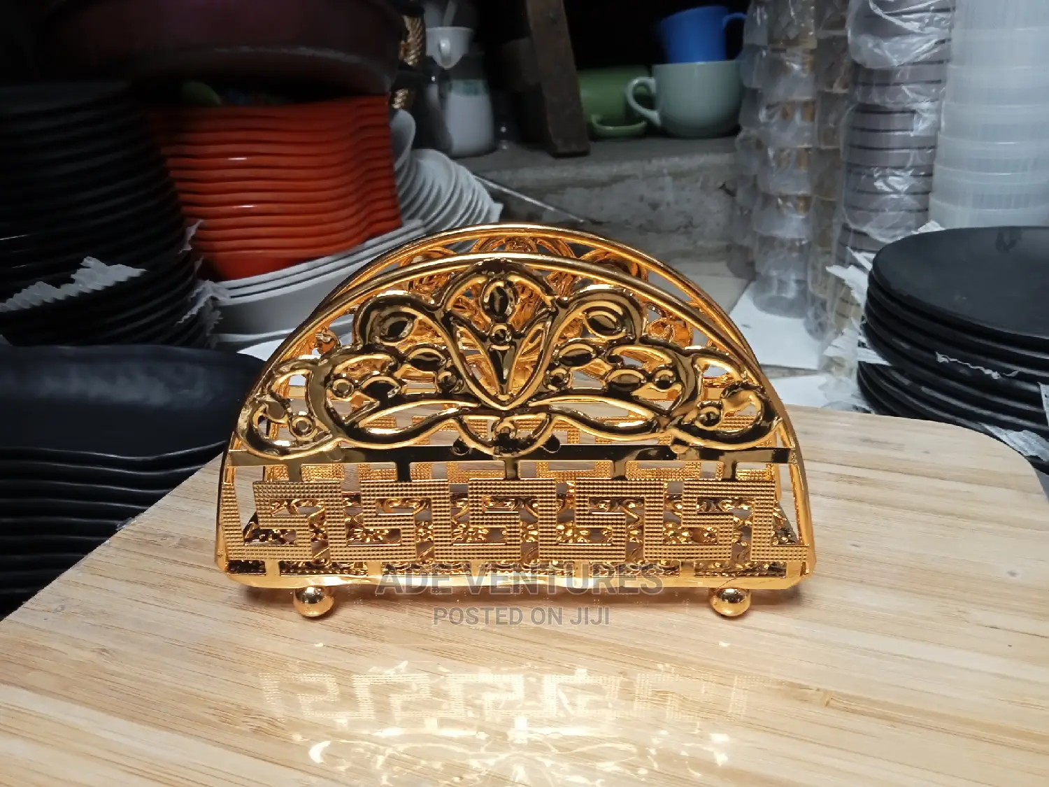 Gold Serviette Holder