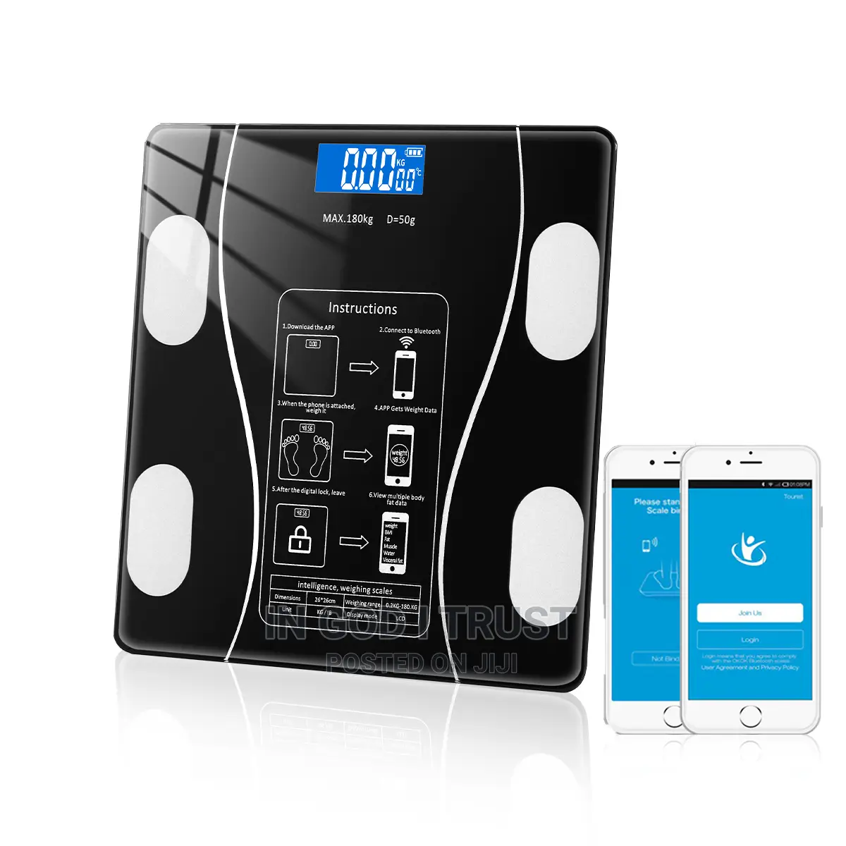 Weighing Scale Bluetooth Body Fat Escamas Smart Electronic