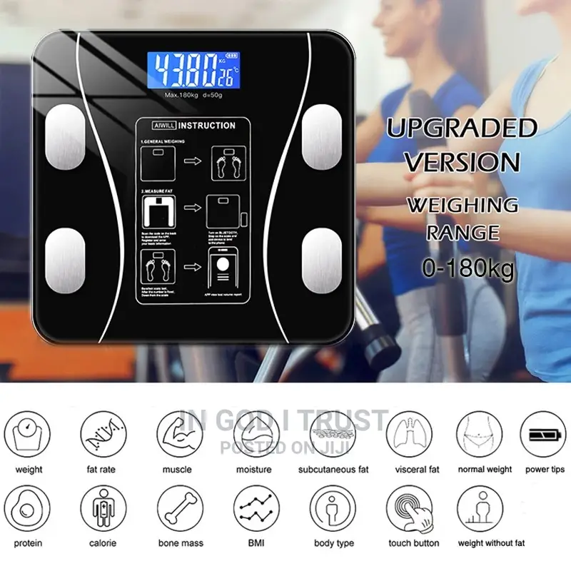 Weighing Scale Bluetooth Body Fat Escamas Smart Electronic