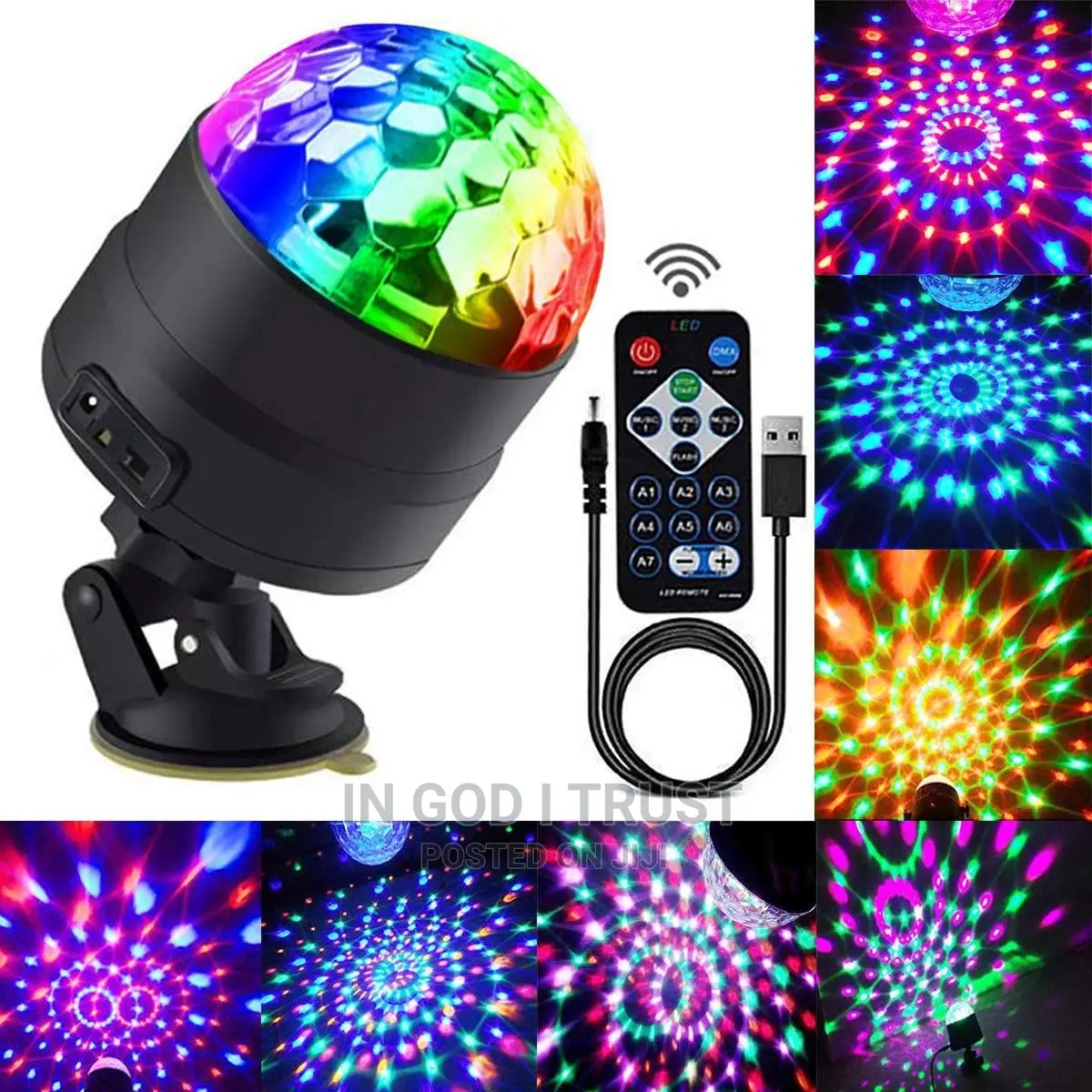 Disco Lights Rotating Ball Lights RGB LED Stage Lights