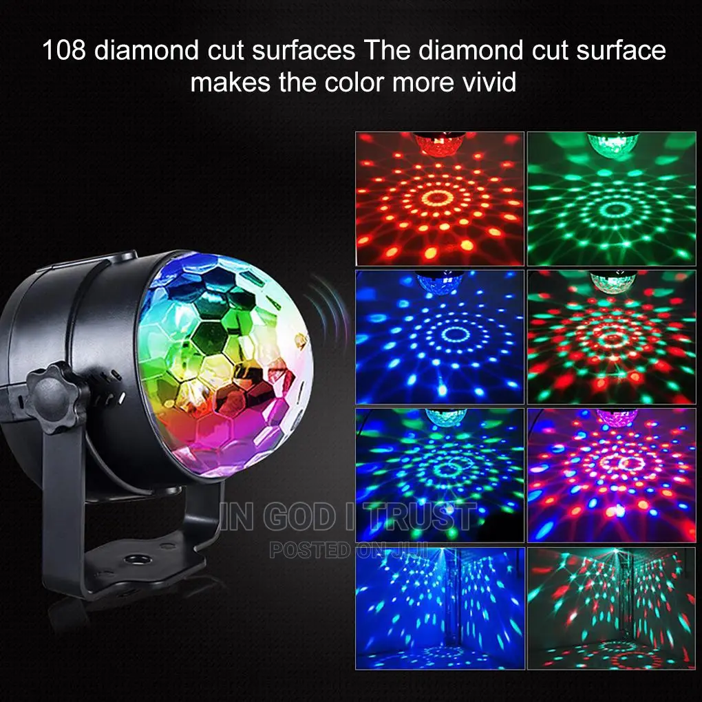 Disco Lights Rotating Ball Lights RGB LED Stage Lights
