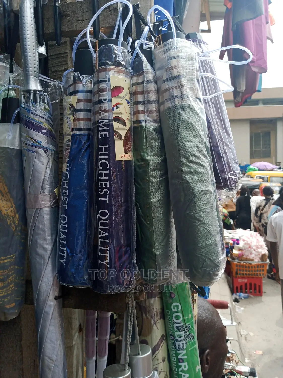 Folded Umbrellas