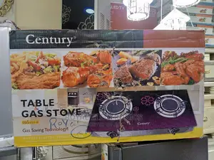 Powerful Century(CGS 201-B) Glass Table Top Gas Cooker