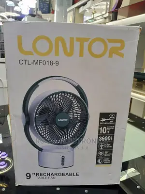 Very New Lontor 9 Inches Rechargeable Table Fan