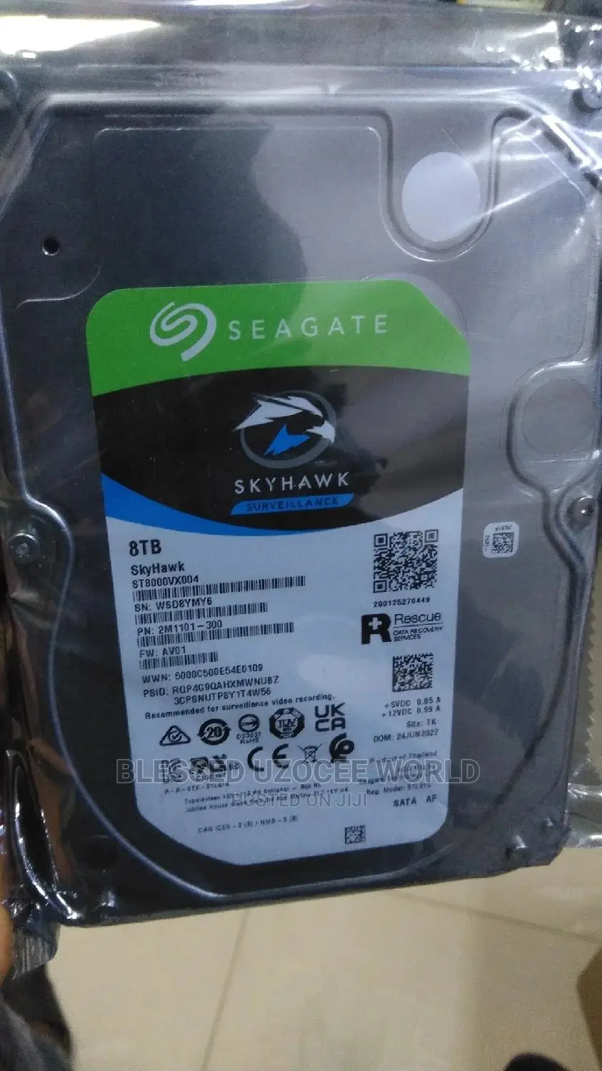 8tb Seagate Surveillance HDD Hard Drive for Cctv, Dvr, NVR