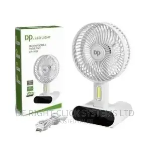 Dp 7624 Led Light Rechargeable Table Fan