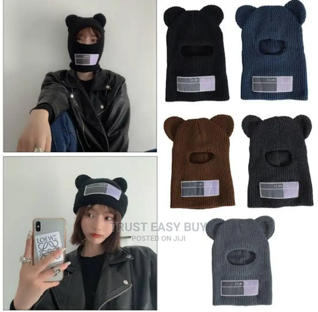 Premium Luxury BEAR EAR Ski Mask