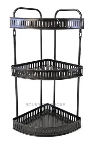 3 Tier Wall Hanging Stainless Steel Corner Shelf