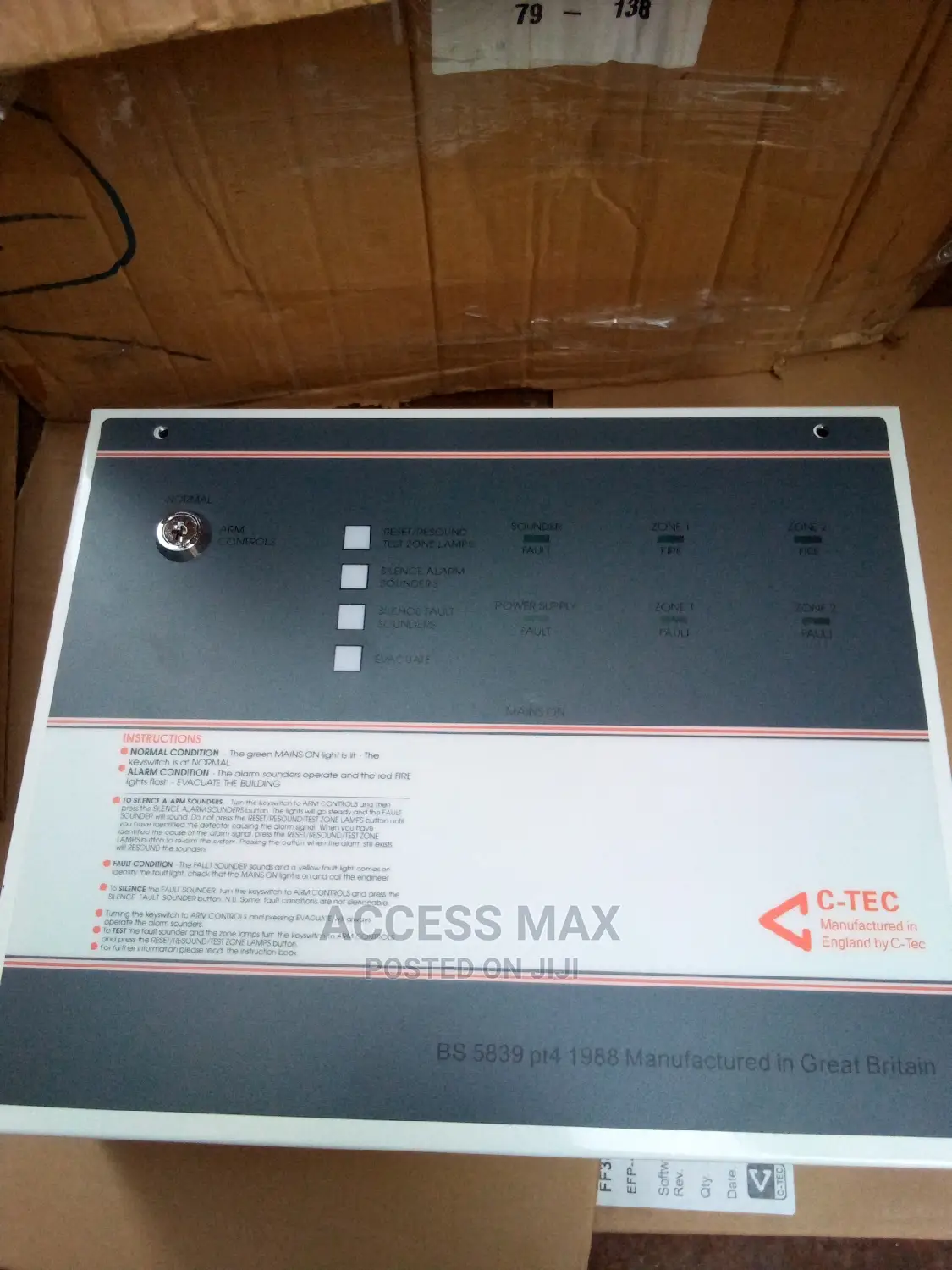 Fire Alarm Panel C Tec Product