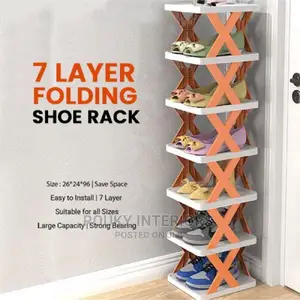7 Layer Folding Shoe Rack
