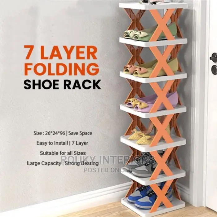 7 Layer Folding Shoe Rack