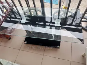 Classic Tempered Glass Center Table - Black