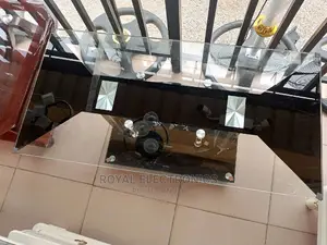 Latest Tempered Glass Center Table - Black