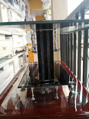 Standard Tempered Glass Center Table - Black