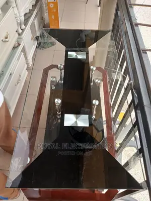 Authentic Tempered Glass Center Table - Black