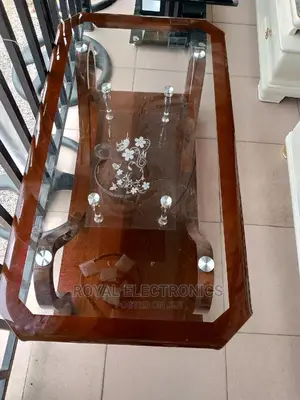 Standard Tempered Glass Center Table - Black