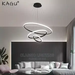 Modern Pendant Lamp Led Rings Circle Ceiling Hanging Lights