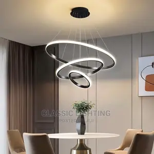 Modern Pendant Lamp Led Rings Circle Ceiling Hanging Lights