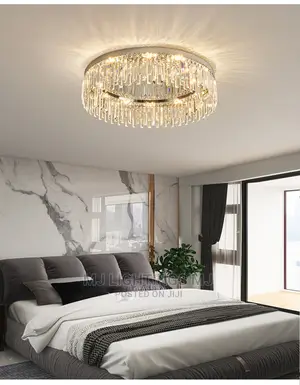Luxury Crystal LED Ceiling Lamp for Bedroom Living Room.
