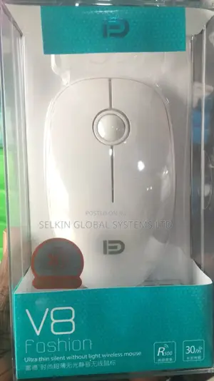 Classical White Wireless Mouse
