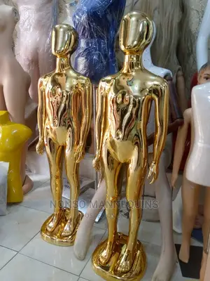 5 Years to 10 Years Unisex Children Gold Chrome Dummy