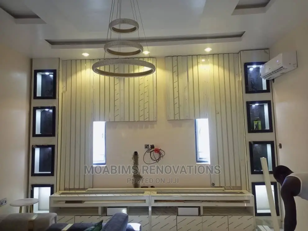 Luxury HDF Wall Cladding Tv Console 1,750,00