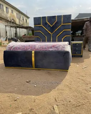 Quality 4,5 by 6 Padded Bedframe