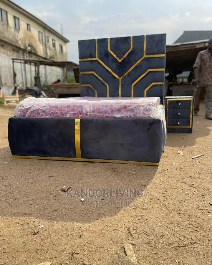 Quality 4,5 by 6 Padded Bedframe