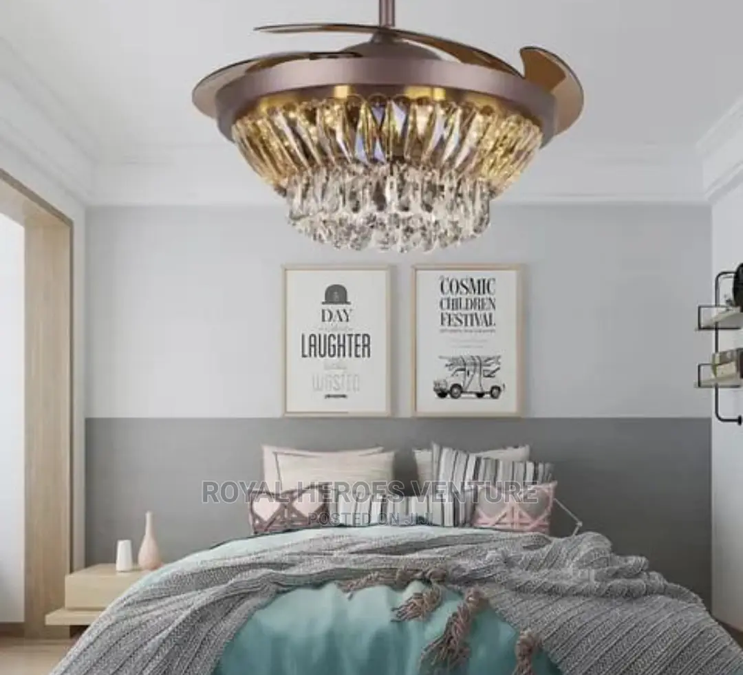 Chandelier Fan Bluetooth Remote Control Light