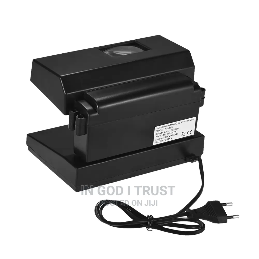 Ortable Desktop Counterfeit Bill Detector Cash Currency