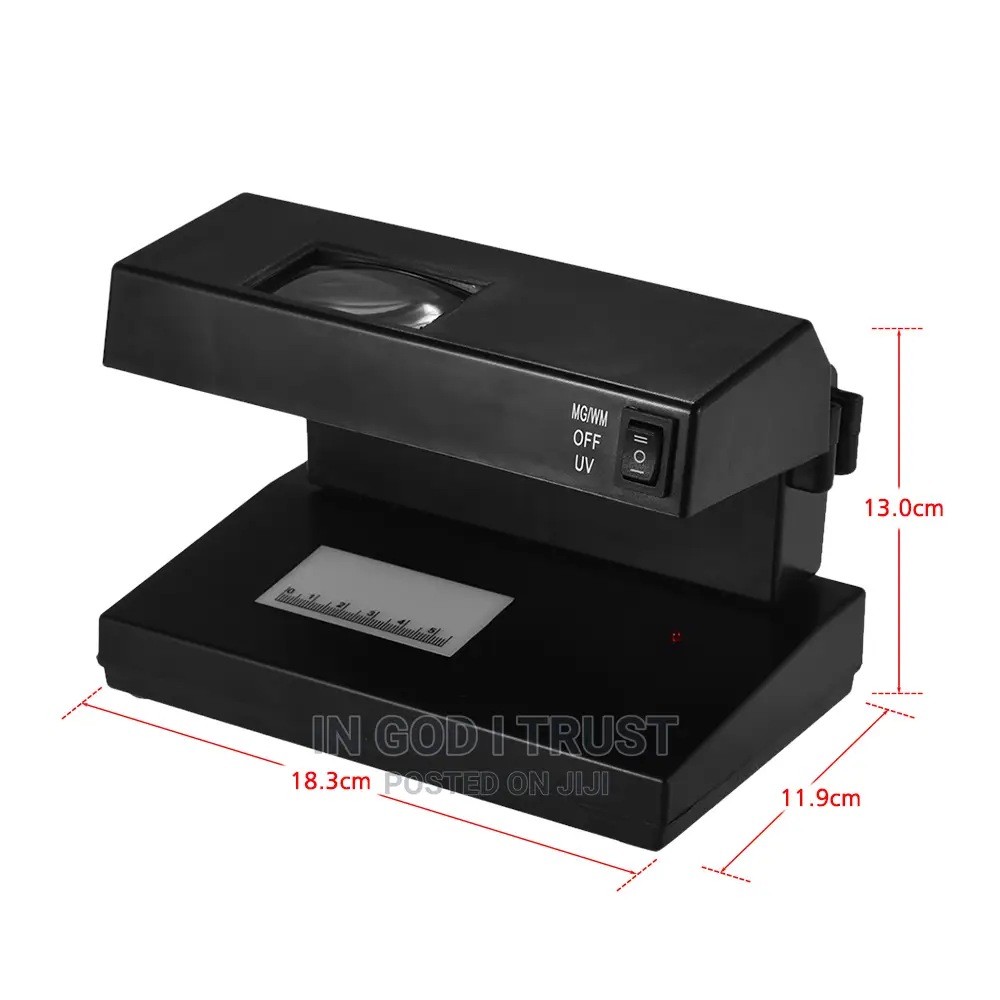 Ortable Desktop Counterfeit Bill Detector Cash Currency
