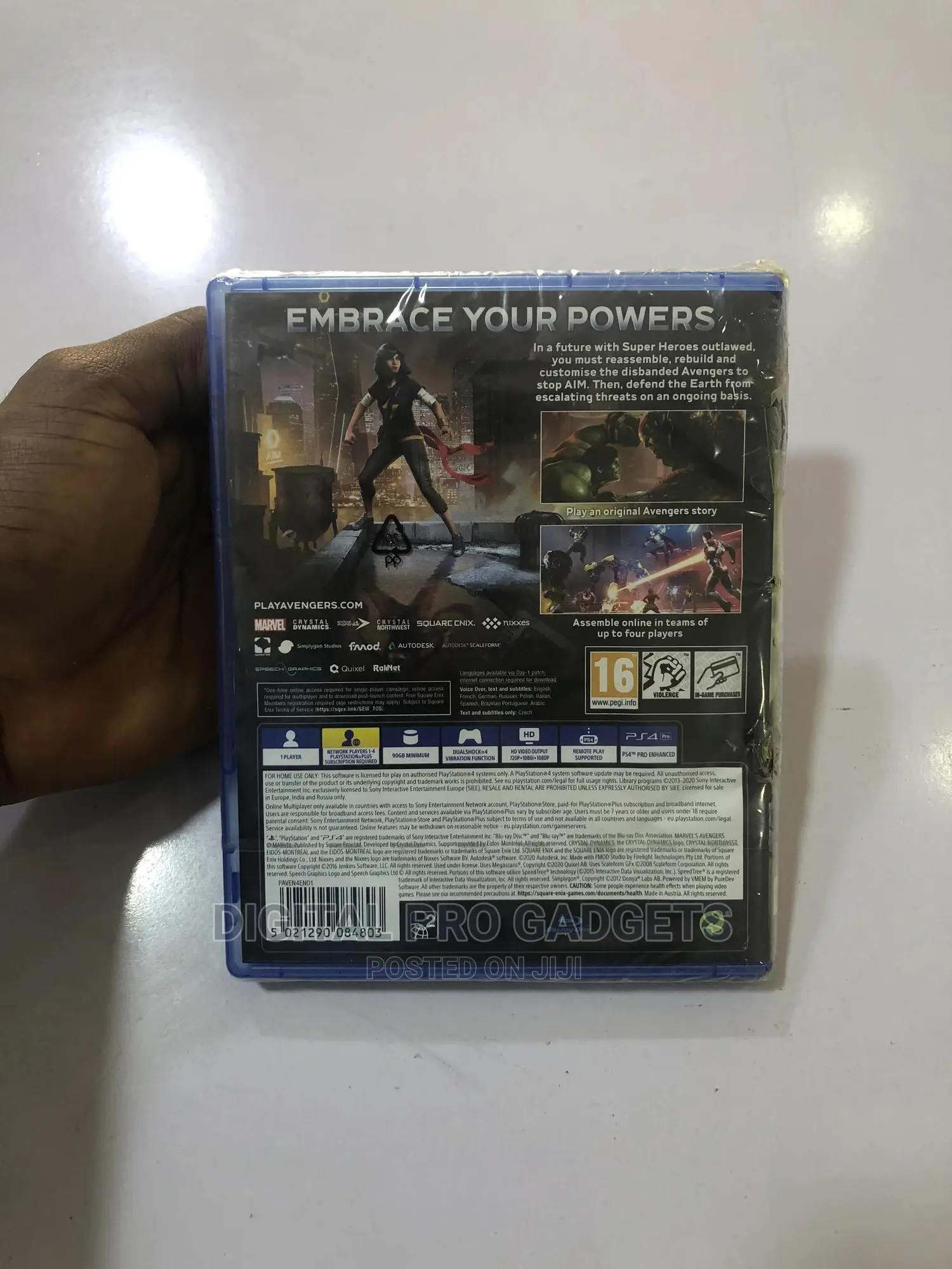 Avengers Ps4 Cd