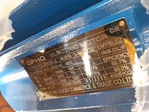 Electric Motor 75kw That's 100hp ,Speed 2970rpm .Pure Copper