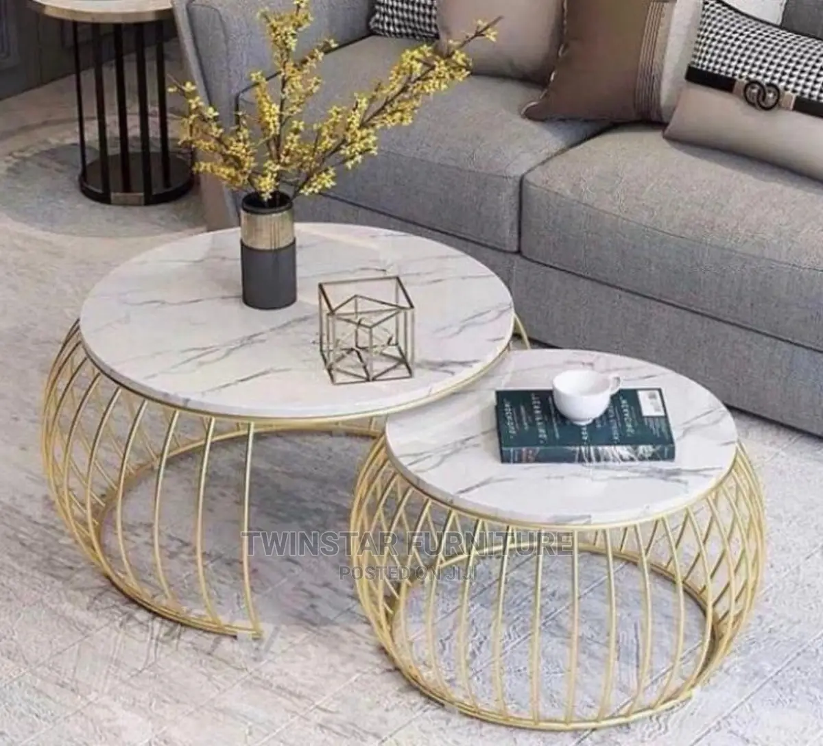 New Modern Marble Top Centre Table