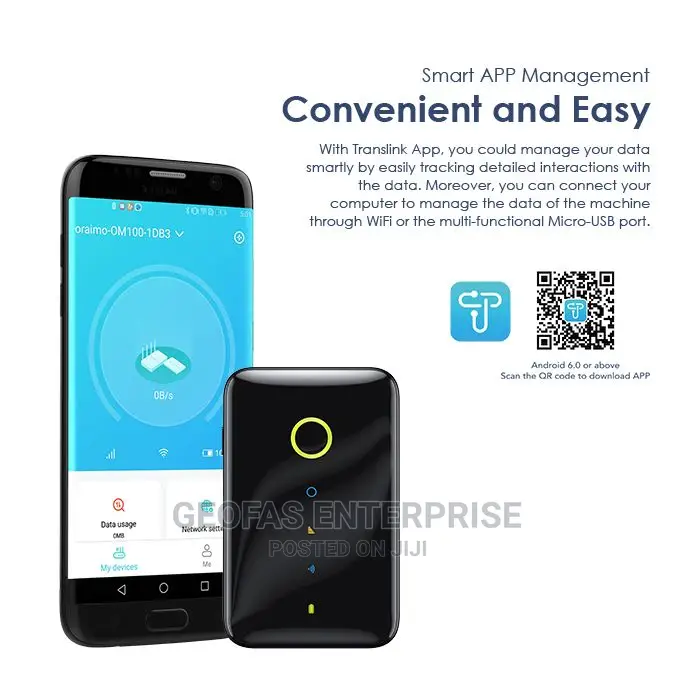 Oraimo Smart 4G Wifi Sharable Mobile Hotspot
