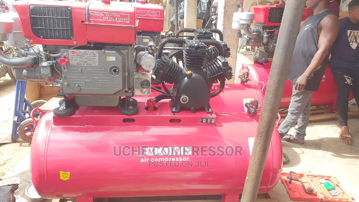 Air Compressor With Diesel Engine 20hp 500L