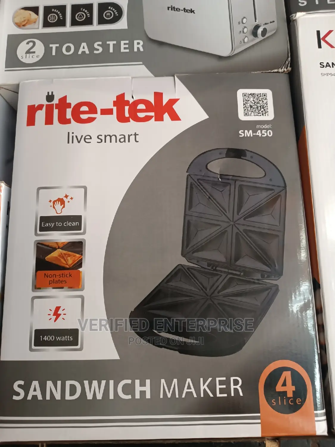Rite-Tek Toaster/ Sandwich Maker - 4 Slice