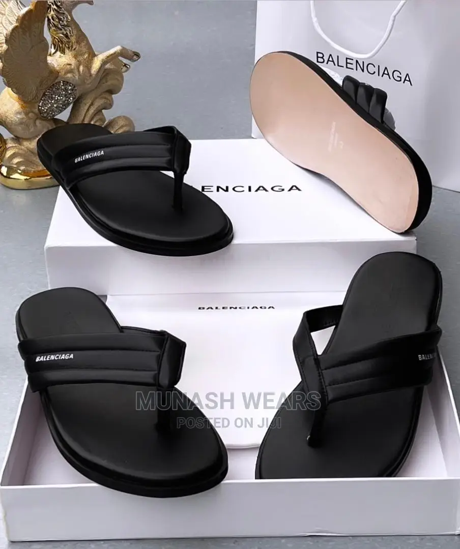 Men Quality Leather Slipers