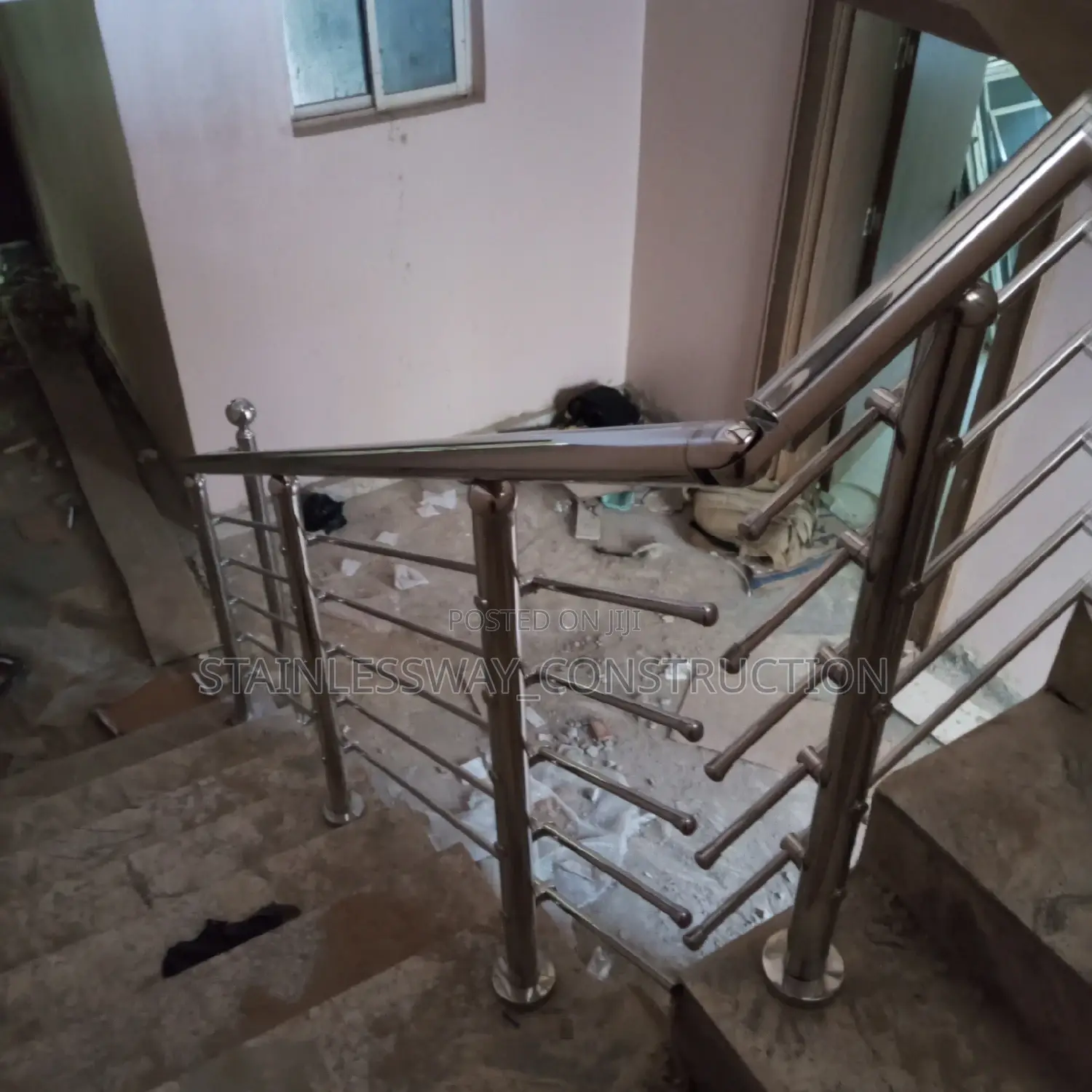 Stainless Handrail on Staircase