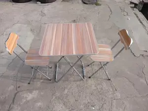 Folding Wooden Chair and Table
