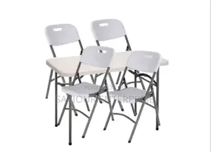Folded Plastic Chair With Iron Leg