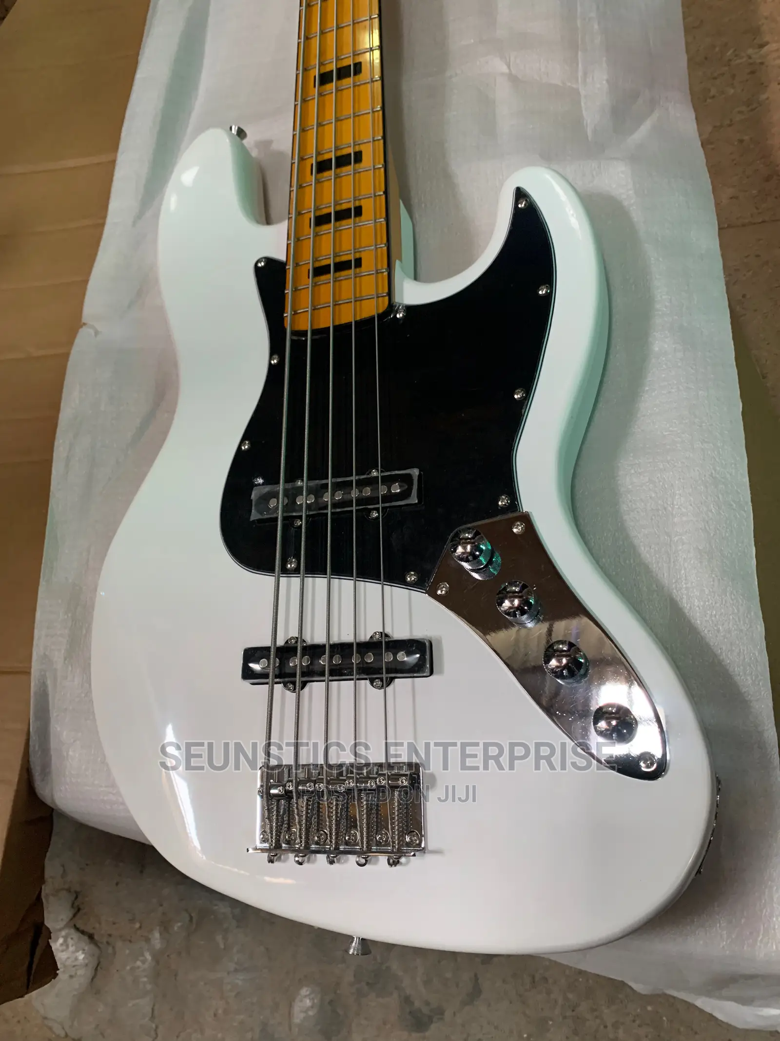Quality Active Five String Squier by Fender Jazz Bass Guitar