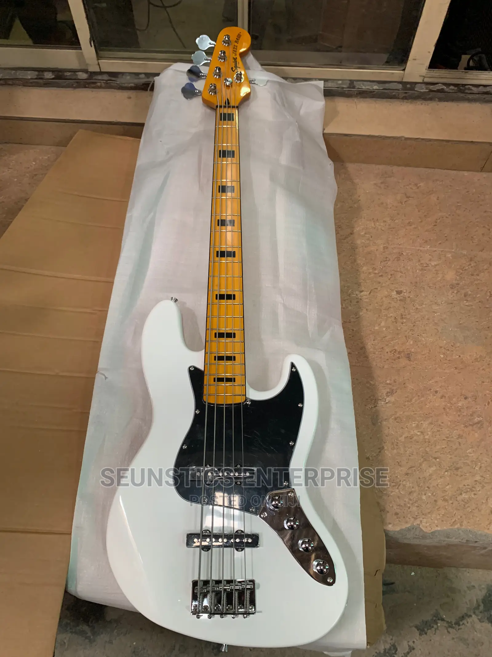 Quality Active Five String Squier by Fender Jazz Bass Guitar