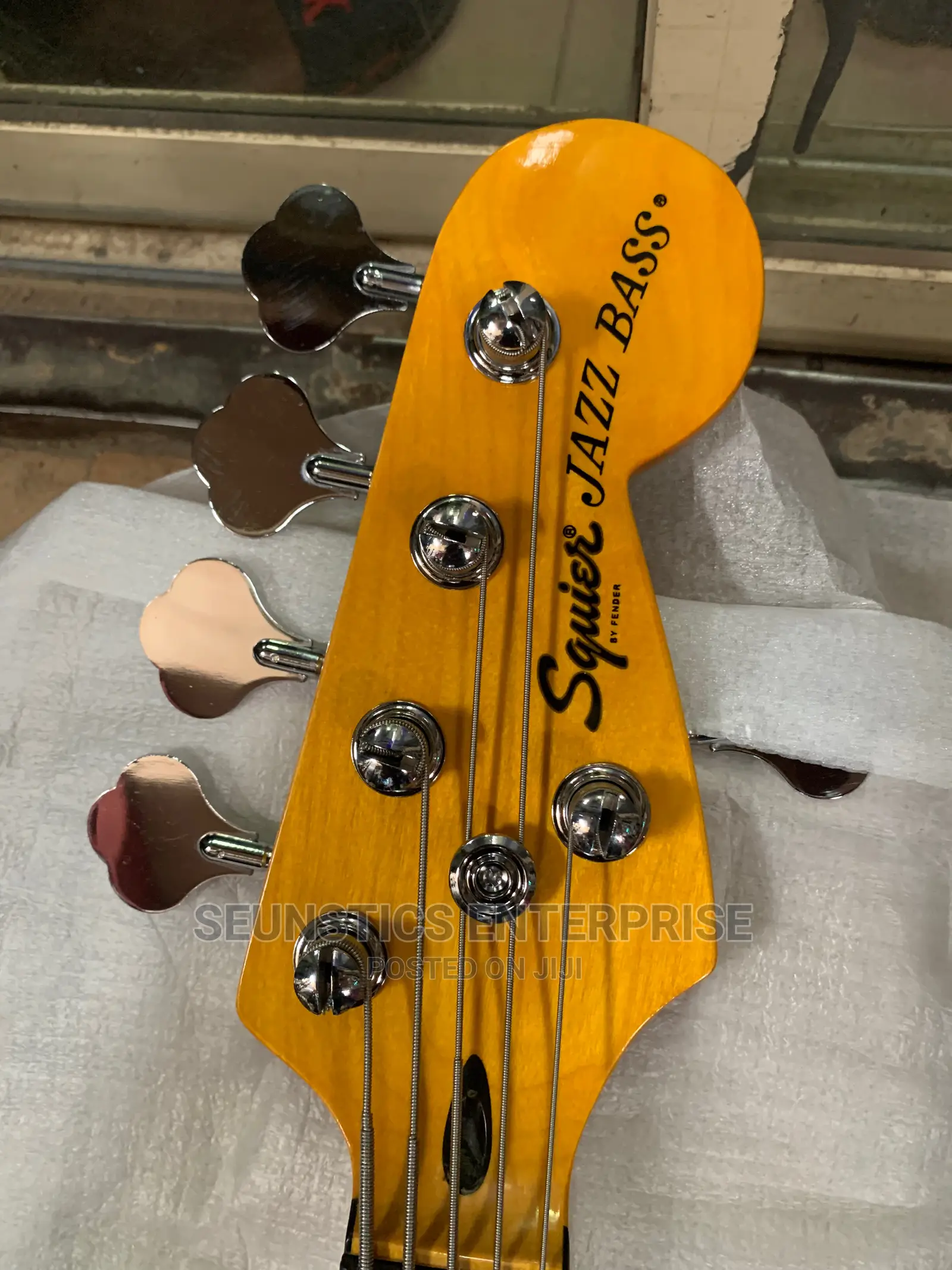 Quality Active Five String Squier by Fender Jazz Bass Guitar