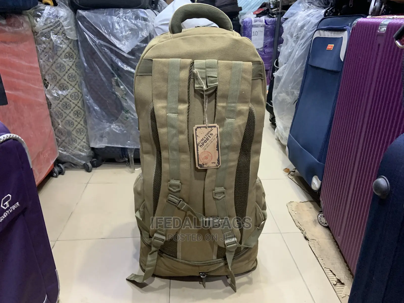 Biggest Size Jean Back Pack With Under Expansion